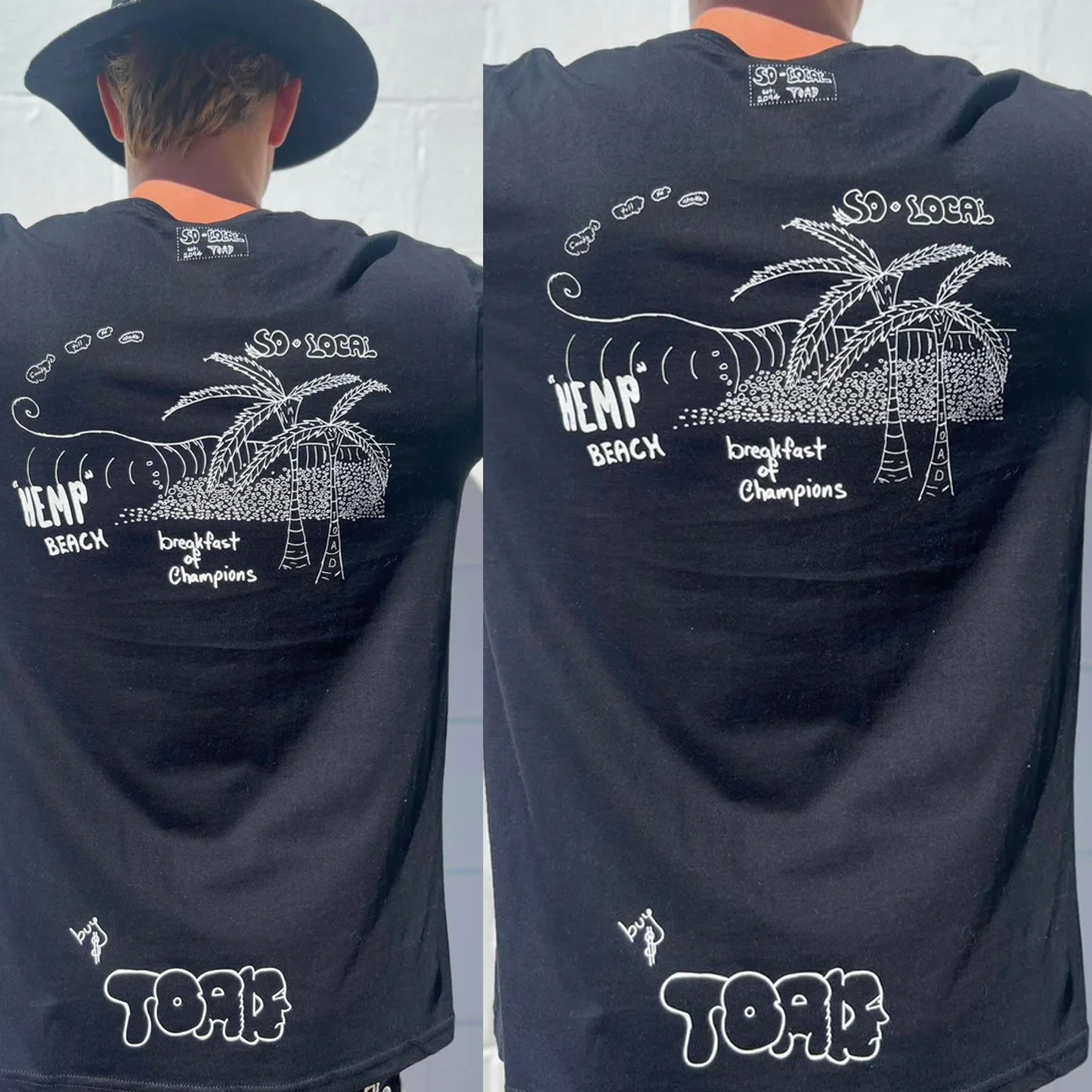 BREAKFAST OF CHAMPIONS Hemp Beach #1 -So Local Tshirt